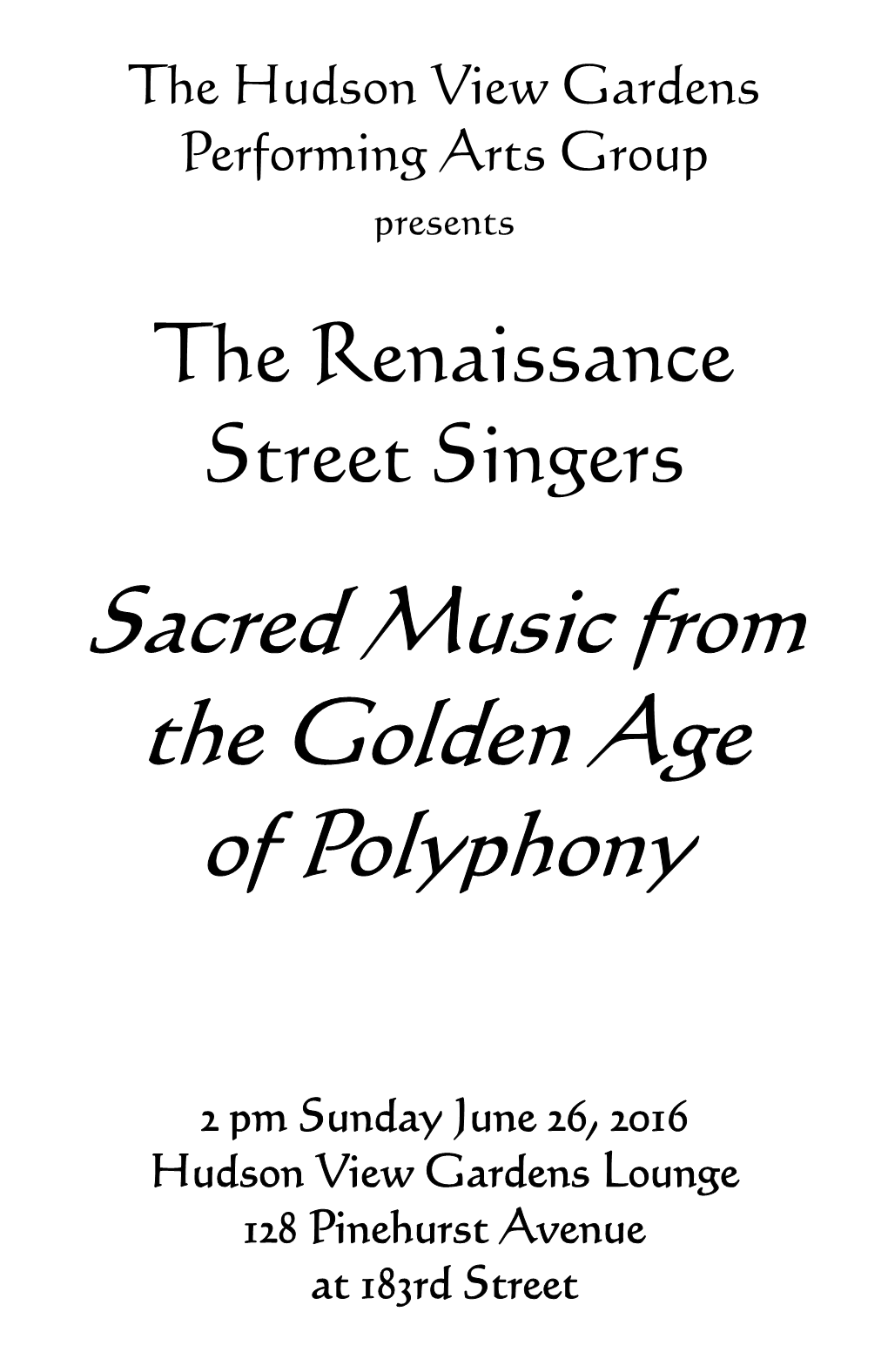 Sacred Music from the Golden Age of Polyphony