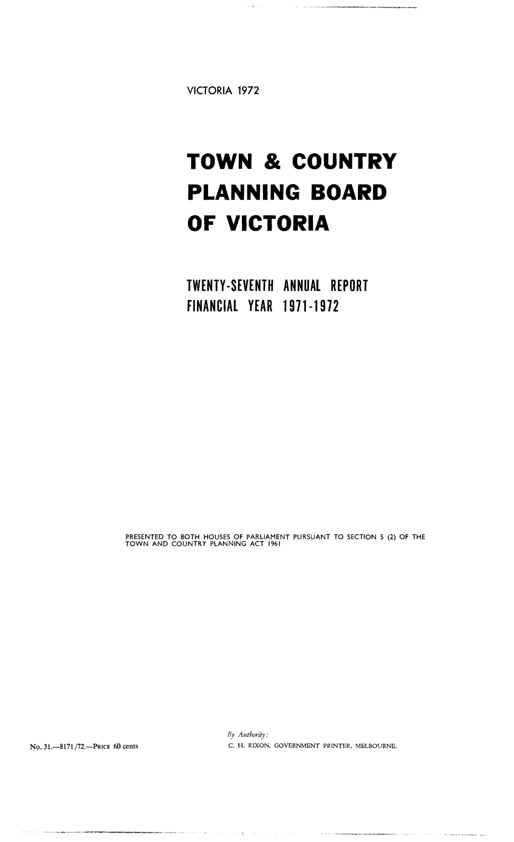 Town & Country Planning Board of Victoria