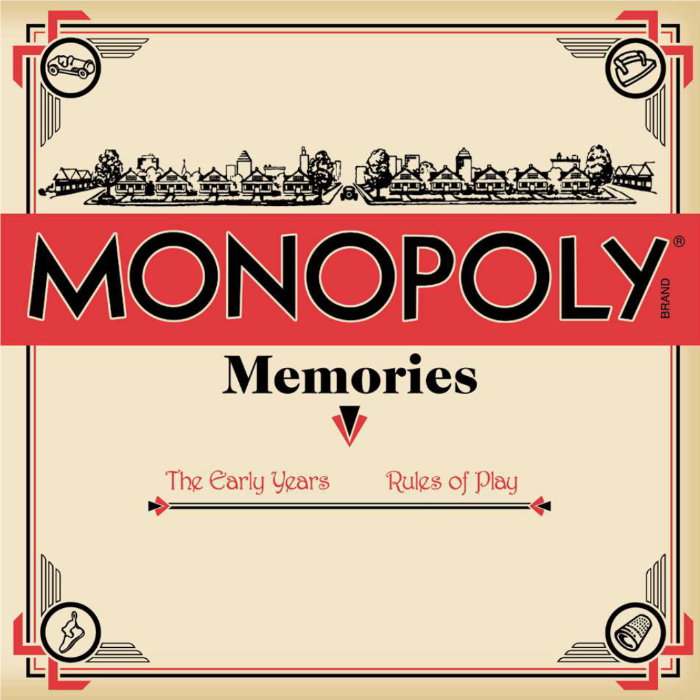 Monopoly: 1935 Classic Edition Reproduction Rulebook