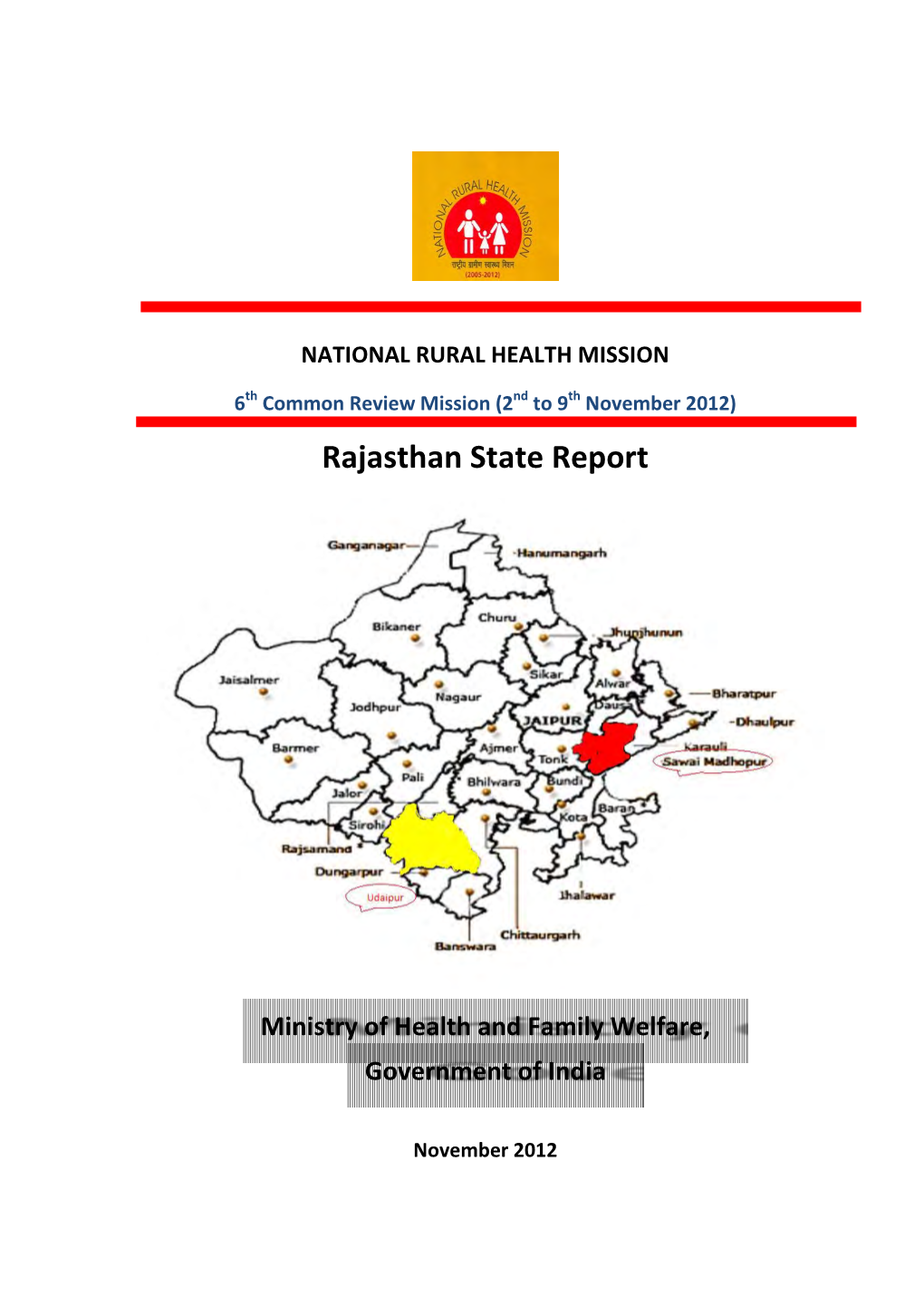 Rajasthan State Report