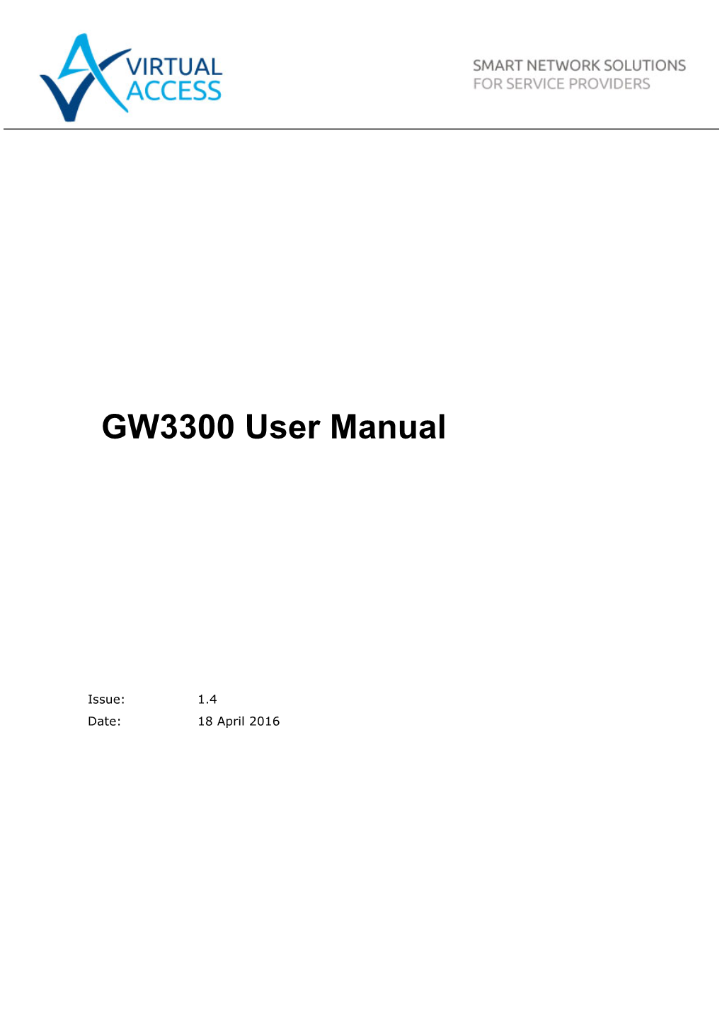 GW3300 User Manual