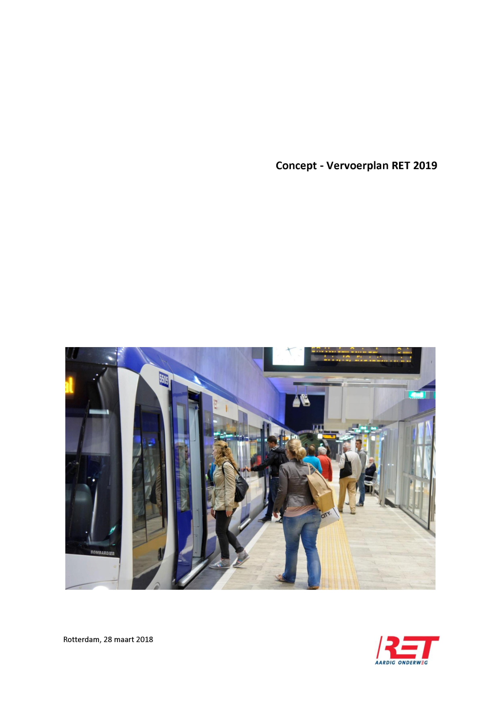 Concept - Vervoerplan RET 2019