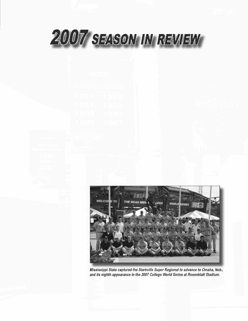 2007 Season in Review