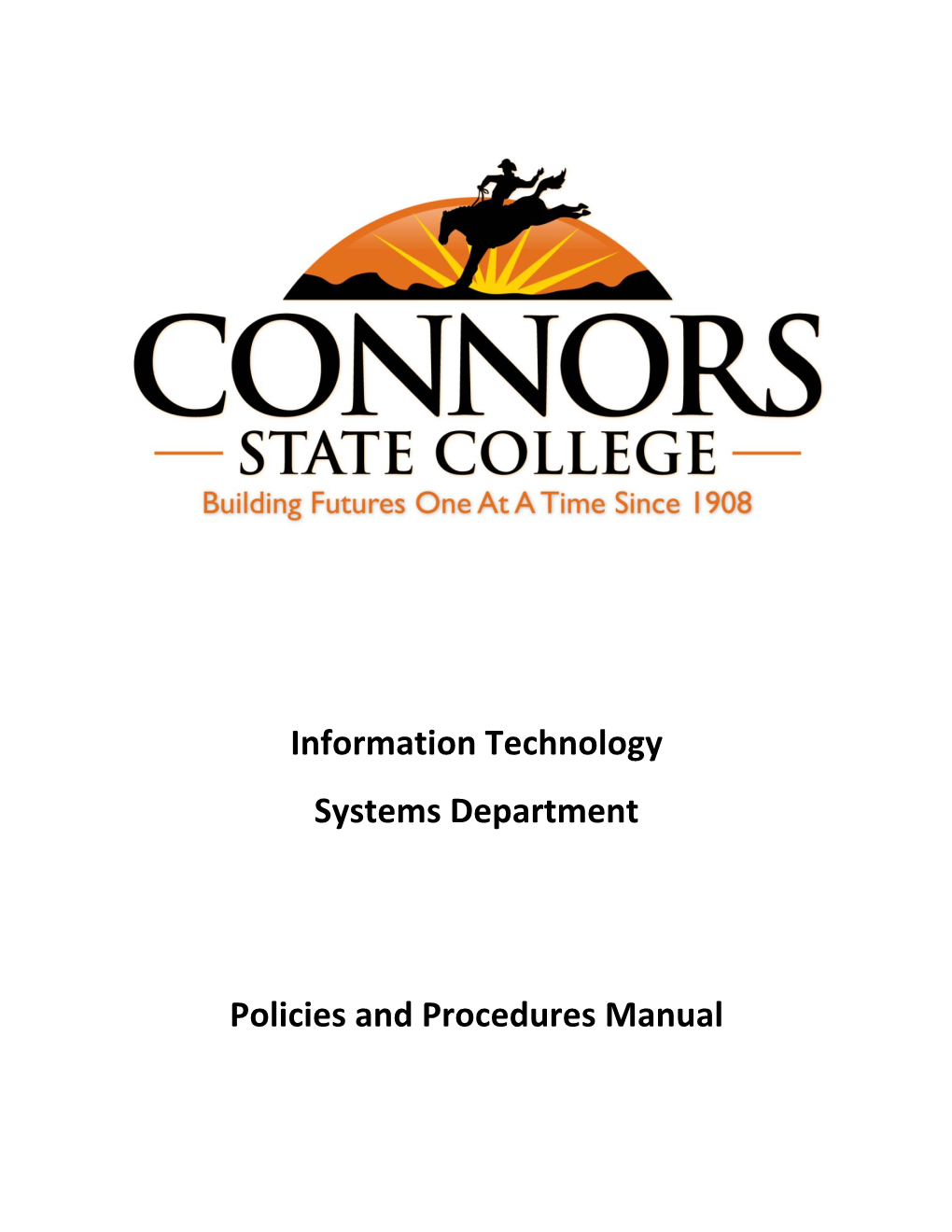 Information Technology Systems Department Policies And