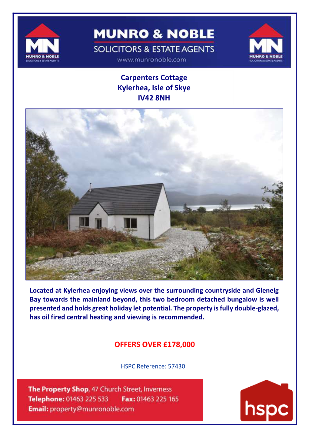 Carpenters Cottage Kylerhea, Isle of Skye IV42 8NH OFFERS OVER £178,000