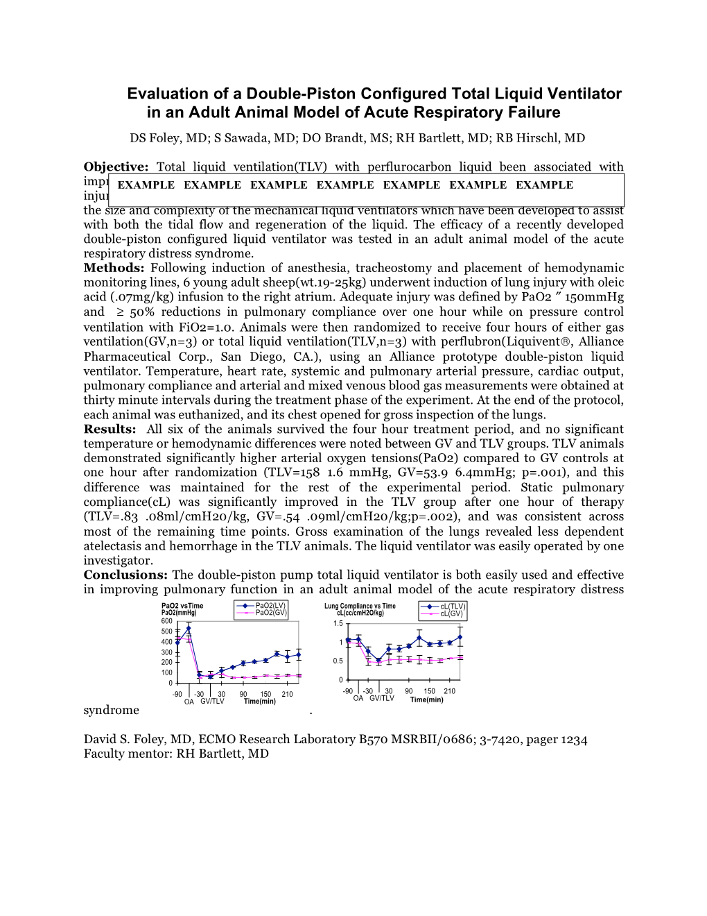 Evaluation of a Double-Piston Configured Total Liquid Ventilator in an Adult Animal Model of Acute Respiratory Failure