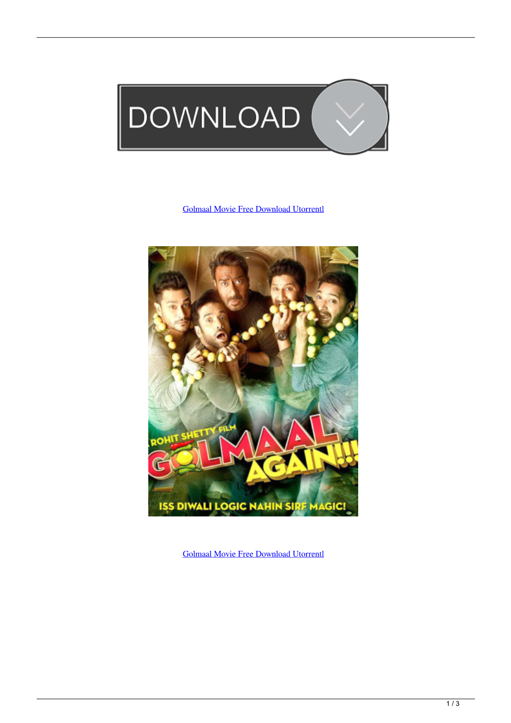 Golmaal Movie Free Download Utorrentl