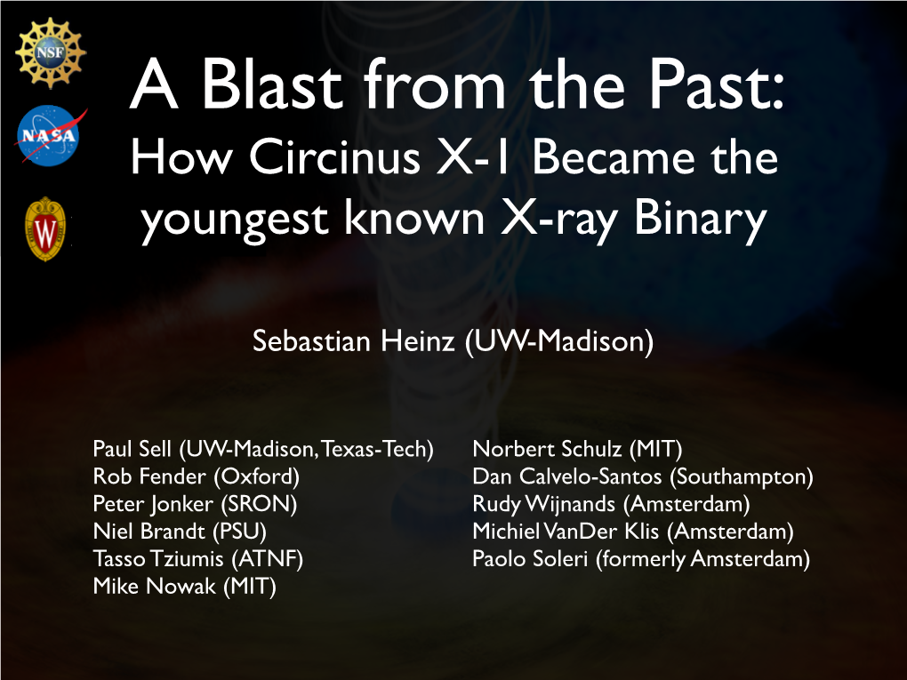 How Circinus X-1 Became the Youngest Known X-Ray Binary