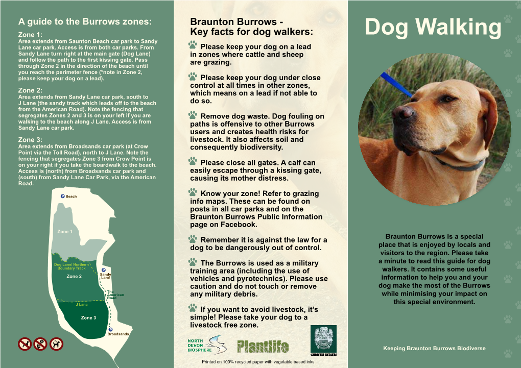 Braunton Burrows Dog Walking Guide