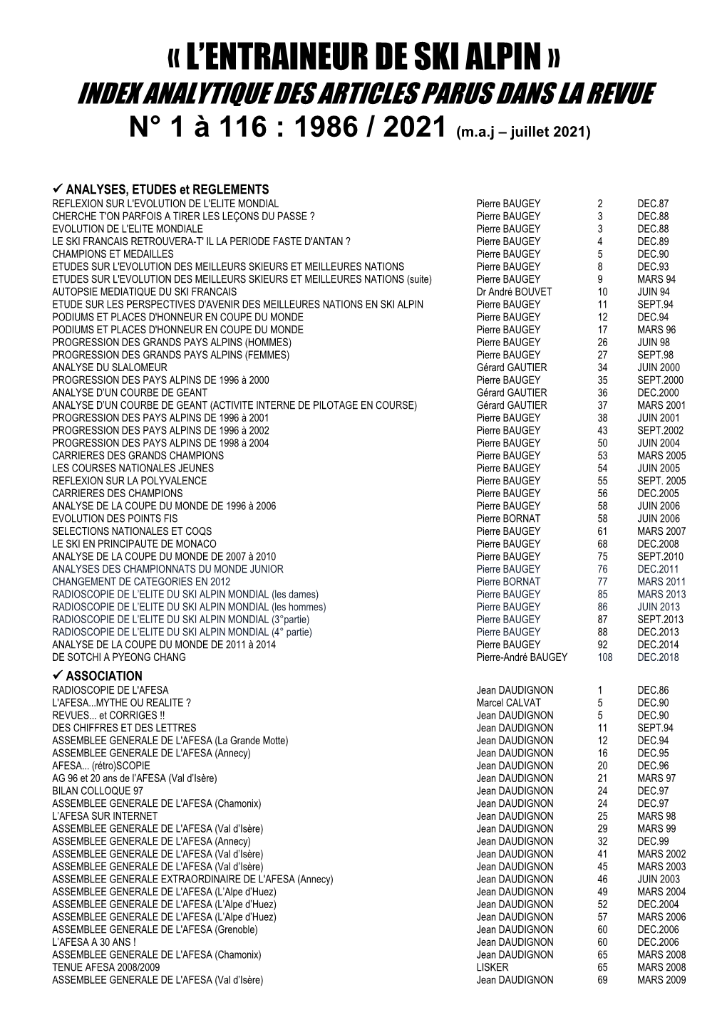 Index« L'entraineur De Ski Alpin »