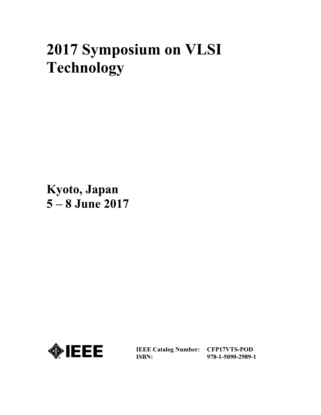 2017 Symposium on VLSI Technology