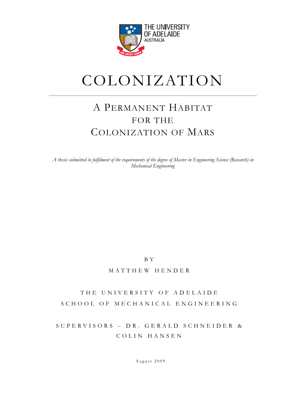 Colonization