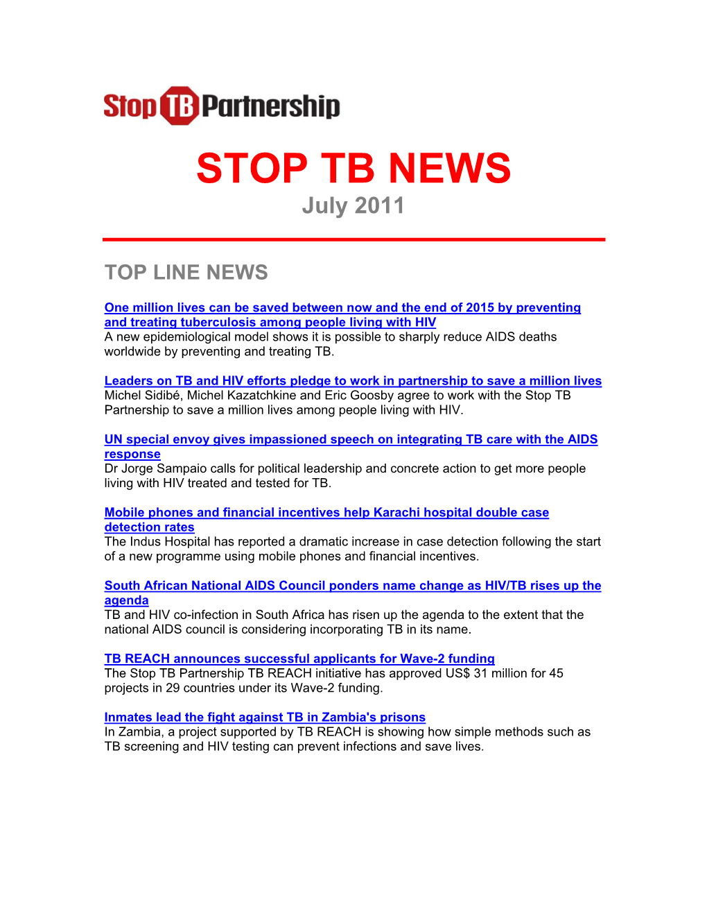 Top Line News