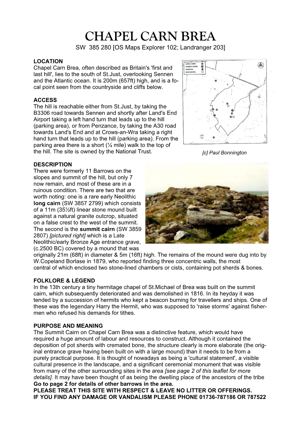 CHAPEL CARN BREA SW 385 280 [OS Maps Explorer 102; Landranger 203]