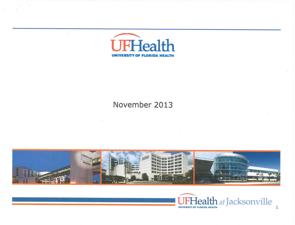 UF Shands Jacksonville Presentation