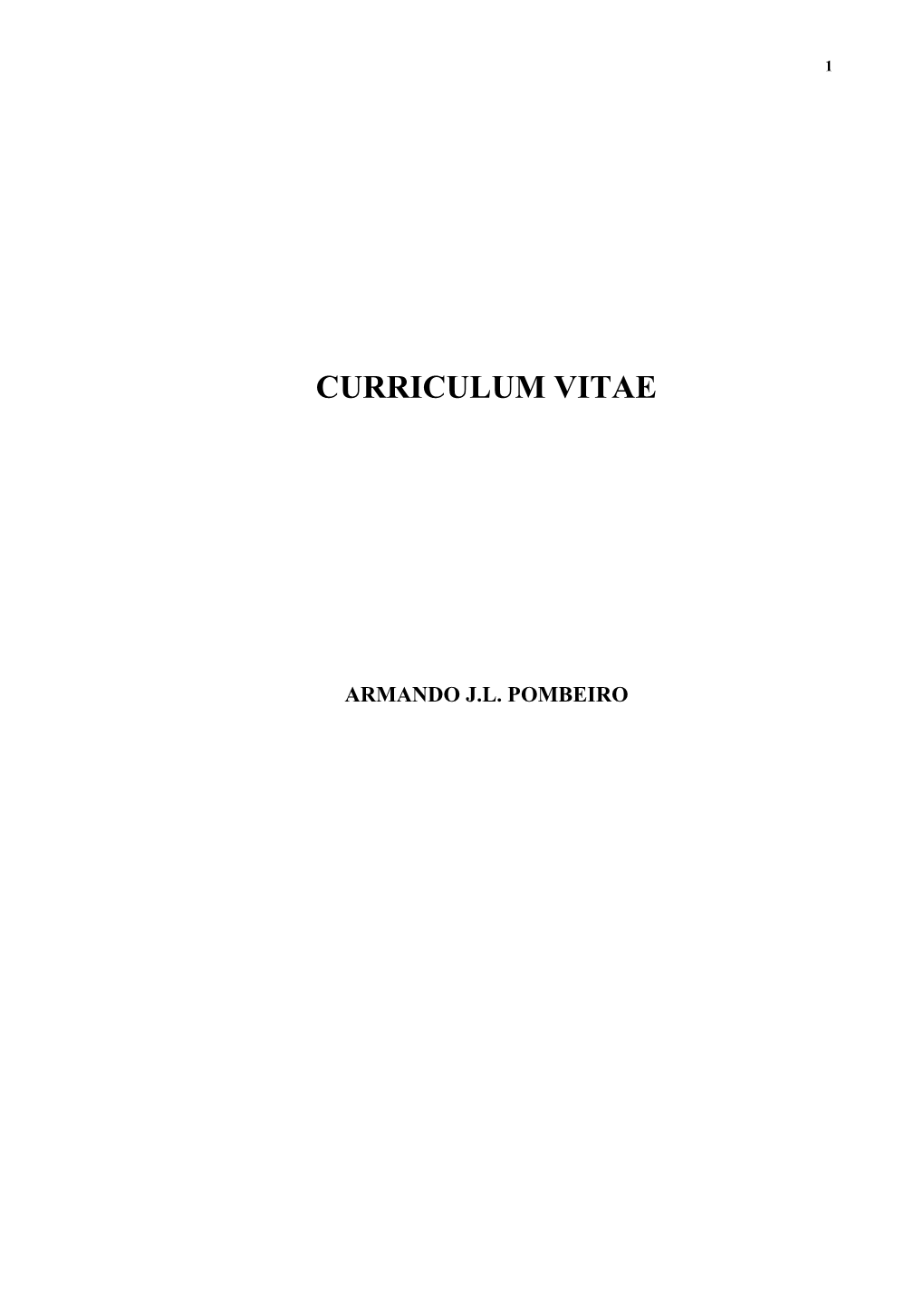 Curriculum Vitae