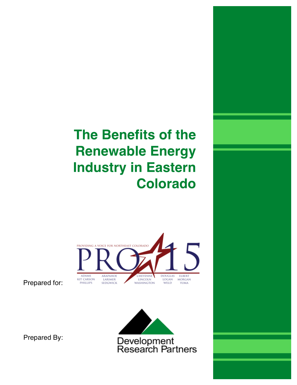 The Benefits of the Renewable Energy Industry in Eastern Colorado
