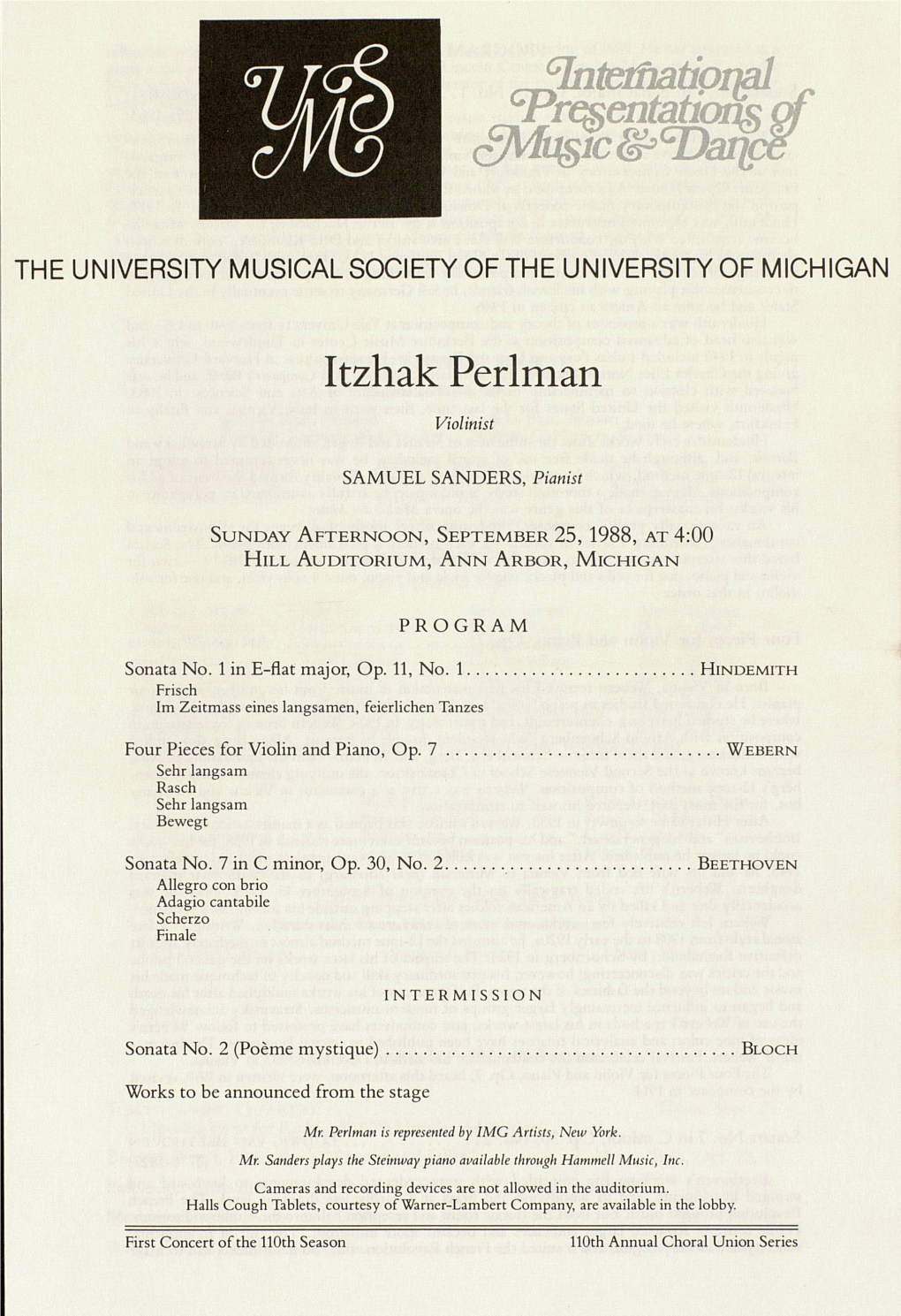 Itzhak Perlman Violinist