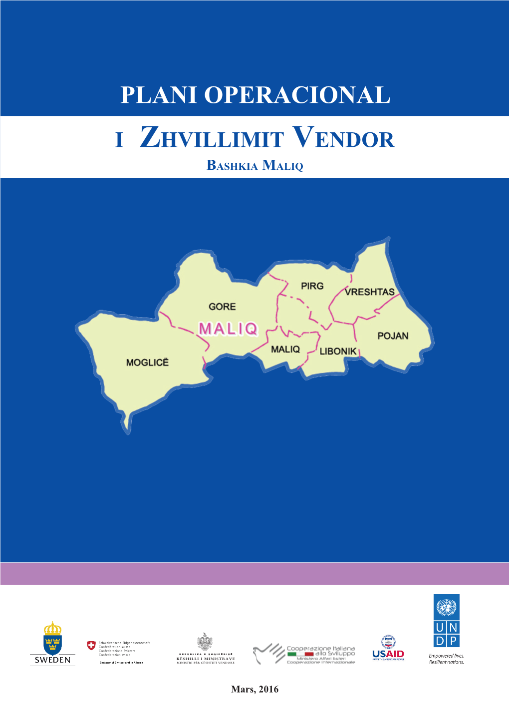 PLANI OPERACIONAL I Zhvillimit Vendor Bashkia Maliq