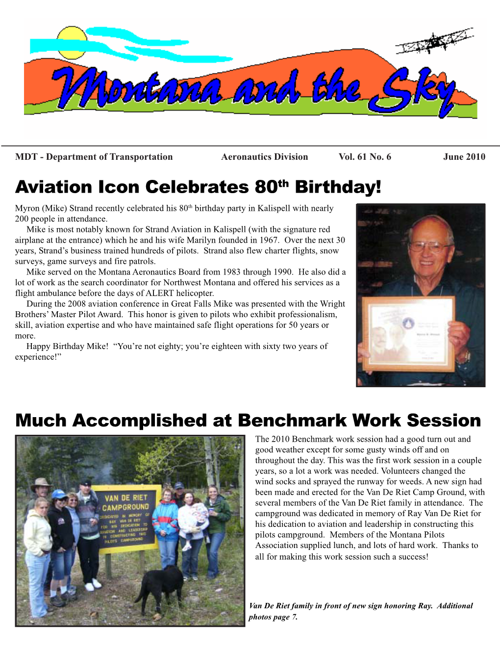 Aviation Icon Celebrates 80Th Birthday! Much Accomplished at Benchmark