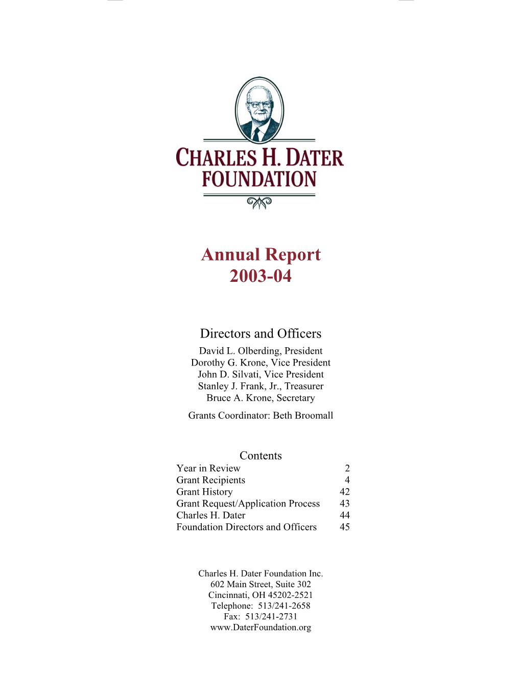 2003-04 Annual Report