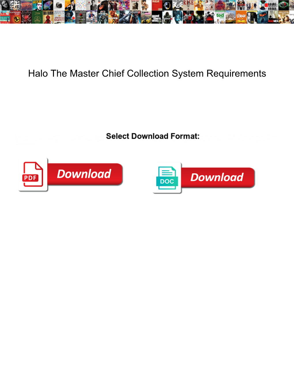Halo the Master Chief Collection System Requirements
