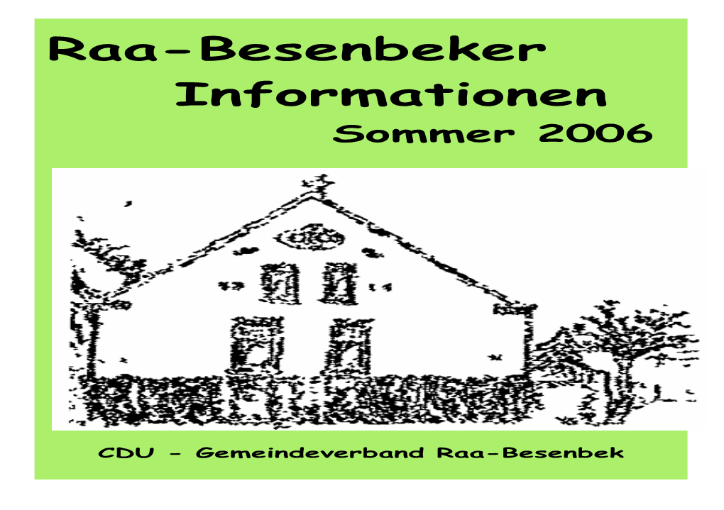 Raa-Besenbeker Informationen\Rbi