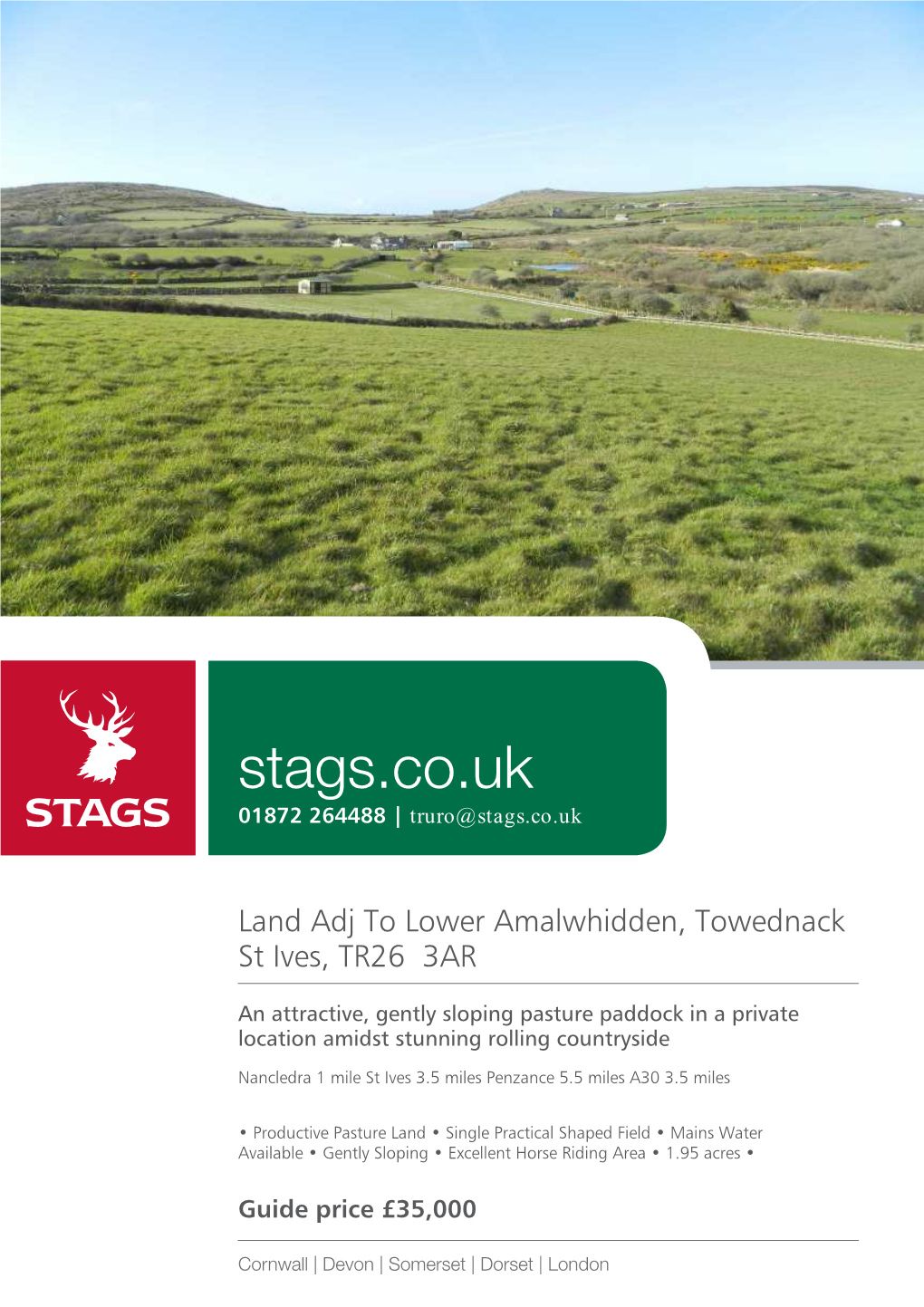 Stags.Co.Uk 01872 264488 | Truro@Stags.Co.Uk