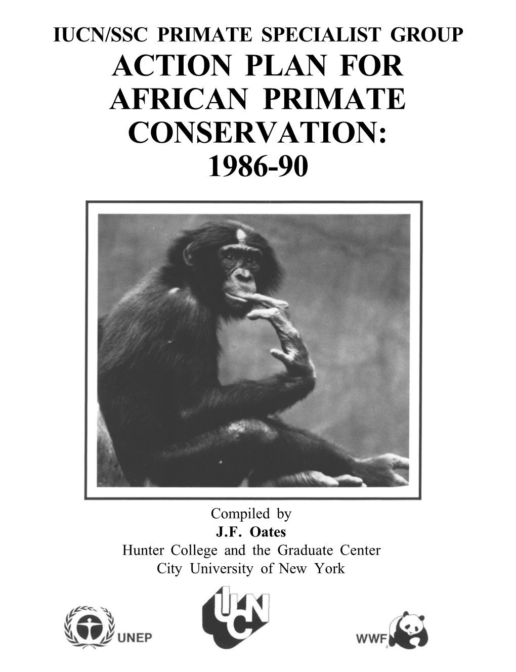 Action Plan for African Primate Conservation: 1986-90