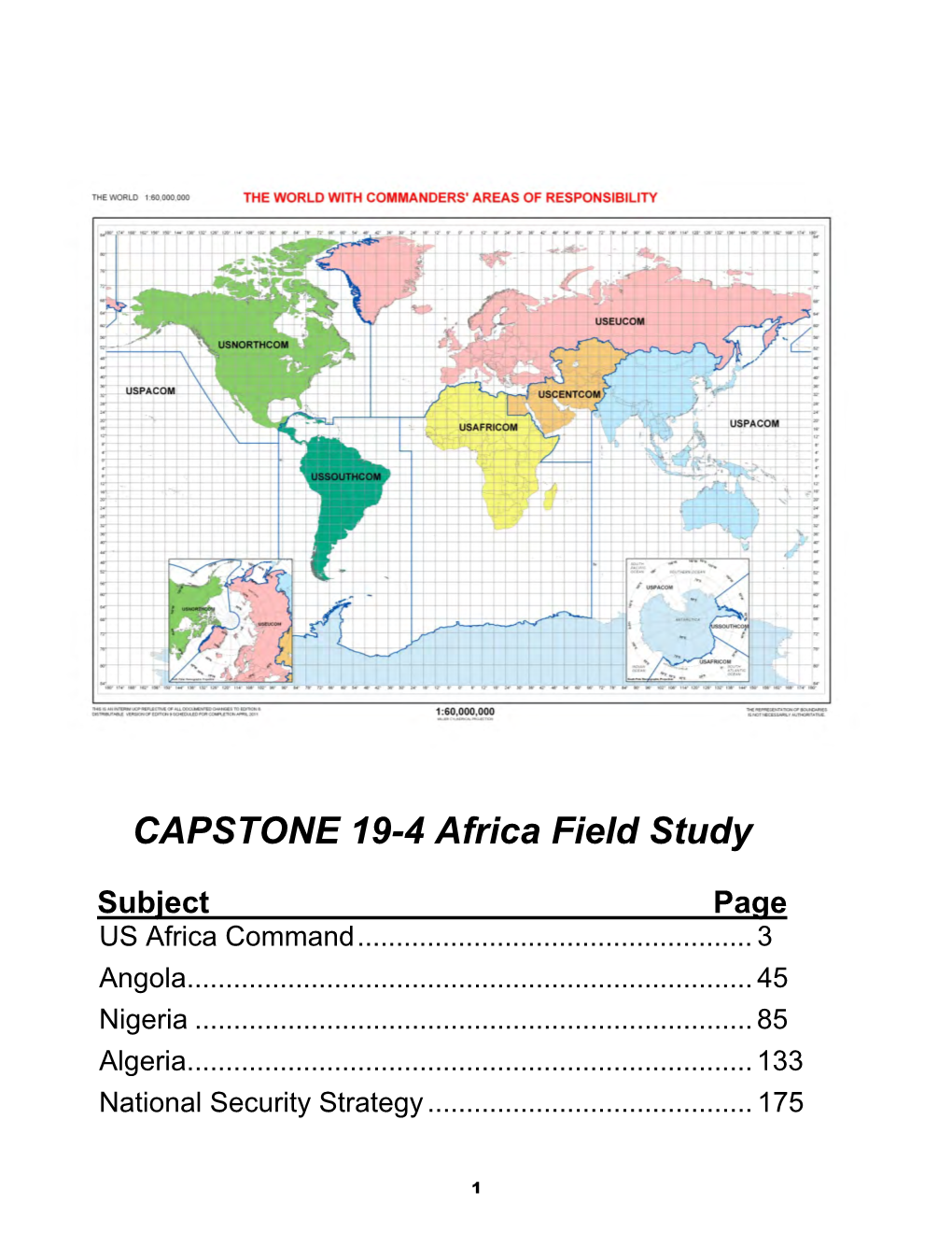 CAPSTONE 19-4 Africa Field Study