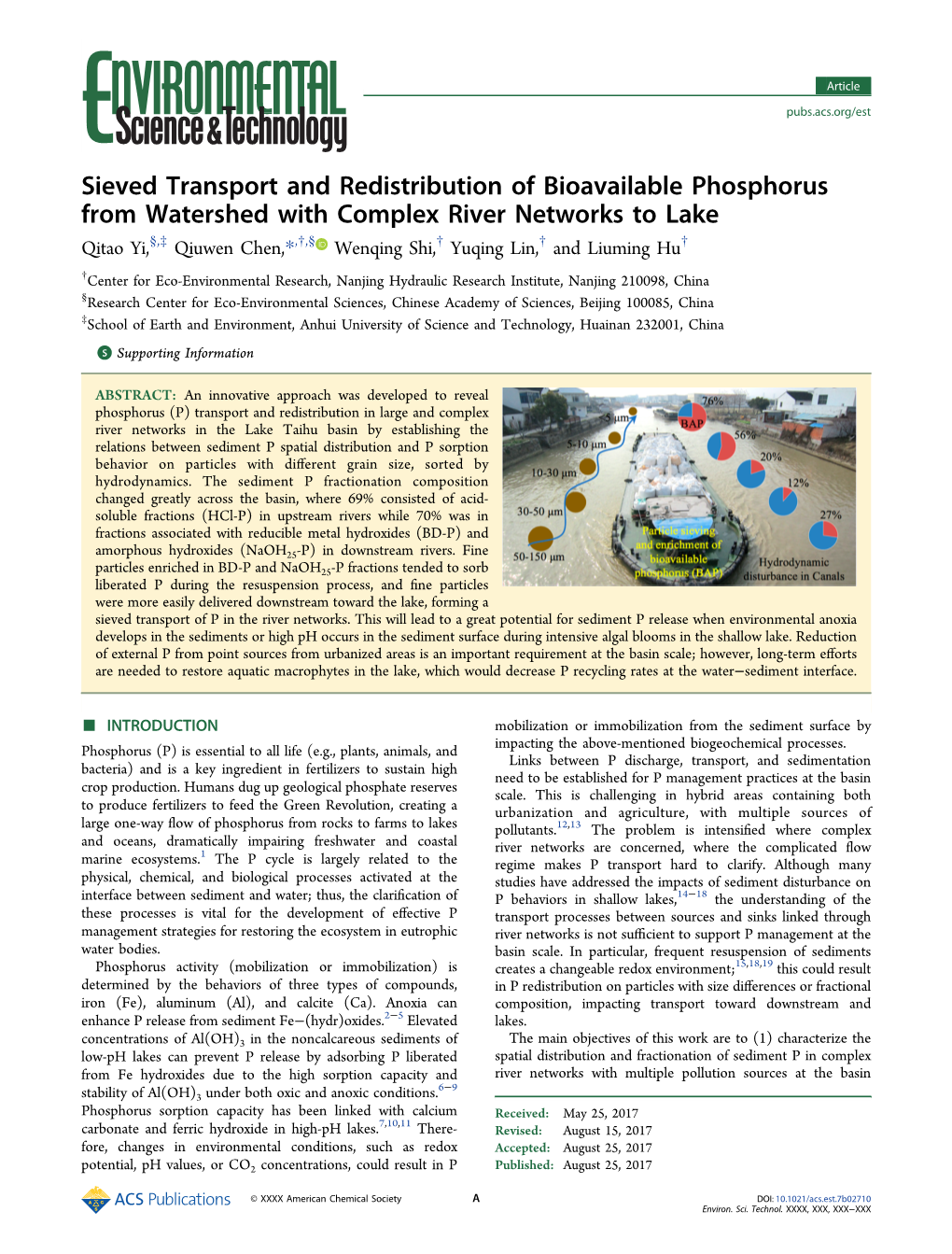 Sieved Transport and Redistribution of Bioavailable Phosphorus From