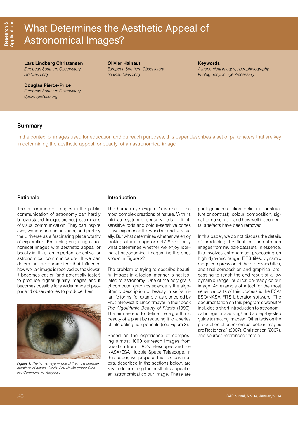 What Determines the Aesthetic Appeal of Astronomical Images? Research & Applications