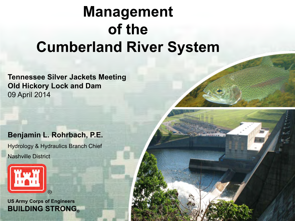 Management of the Cumberland River System