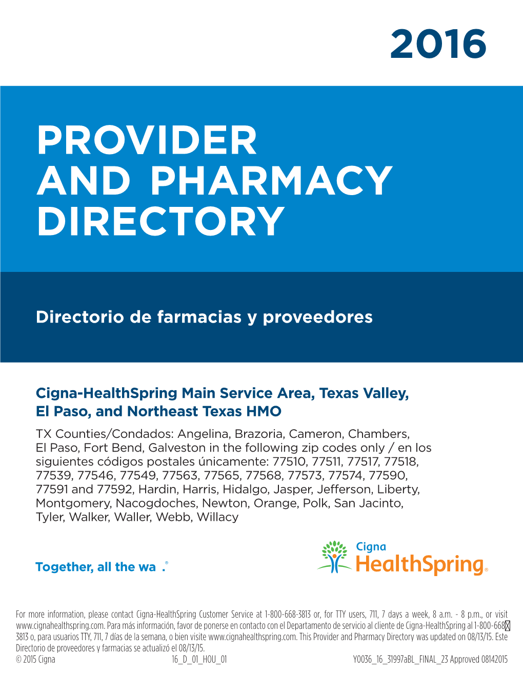 2016 Provider and Pharmacy Directory