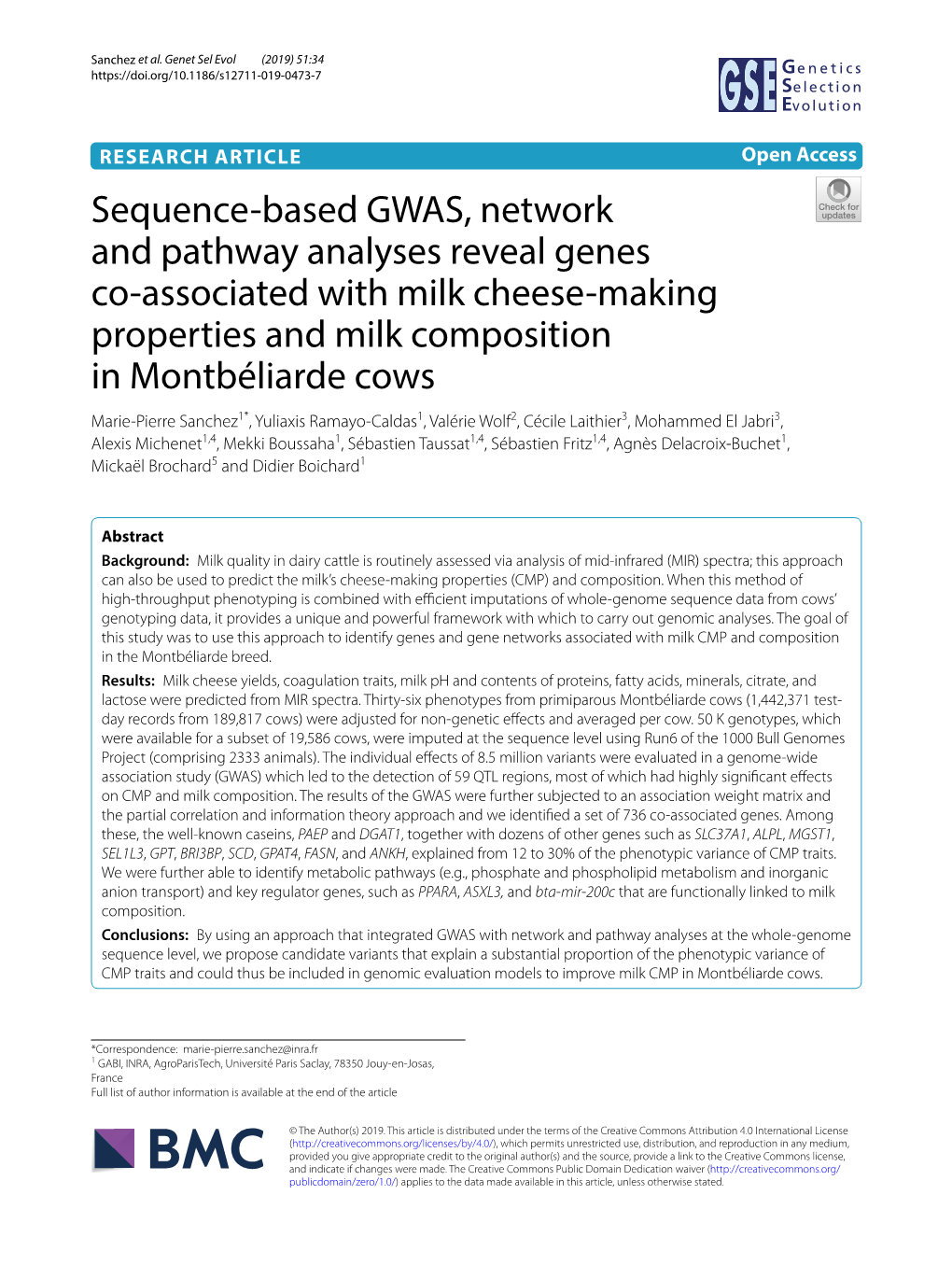 Sequence-Based GWAS, Network and Pathway Analyses Reveal Genes Co