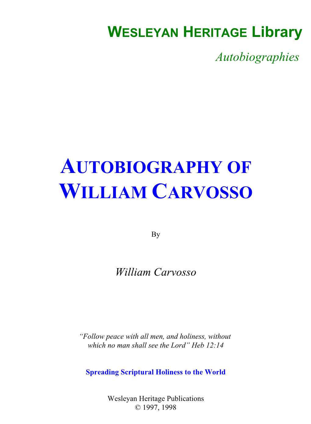 William Carvosso