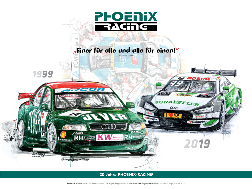 20 Jahre PHOENIX-RACING Motosportkalender 2019