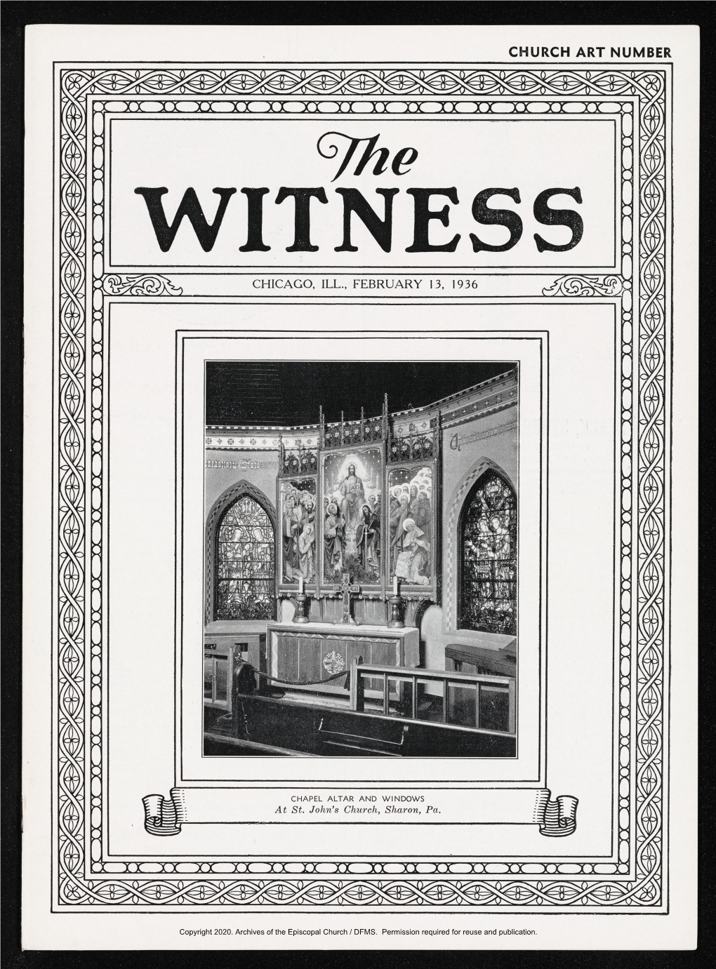1936 the Witness, Vol. 20, No. 21