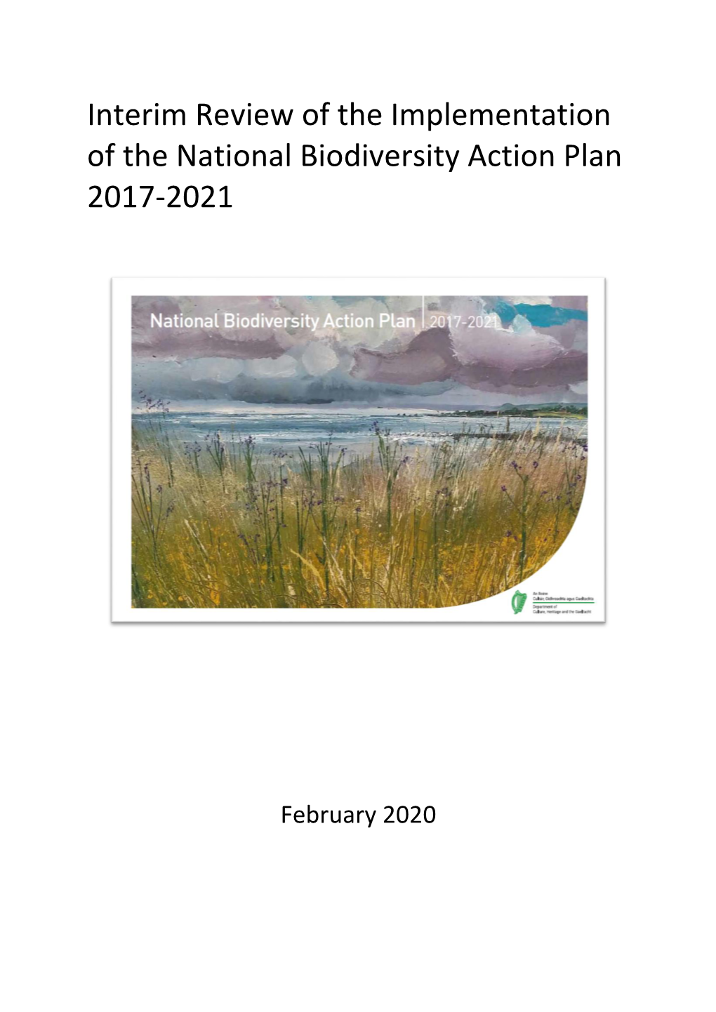Interim Review of the Implementation of the National Biodiversity Action Plan 2017-2021