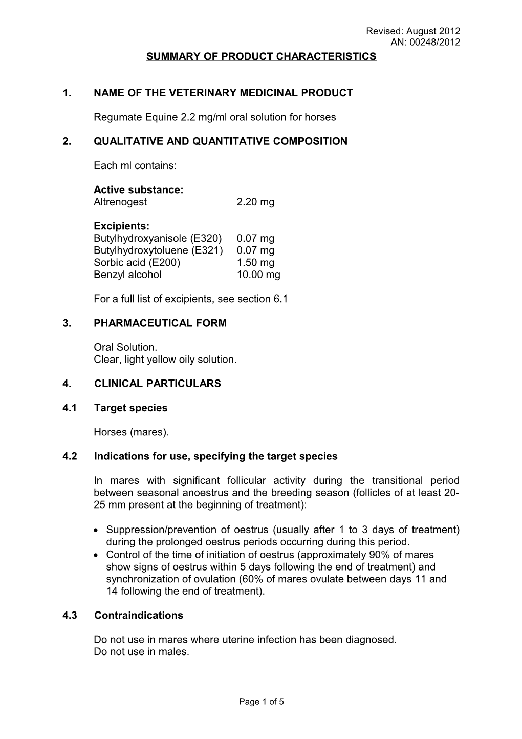 1. Name of the Veterinary Medicinal Product s3