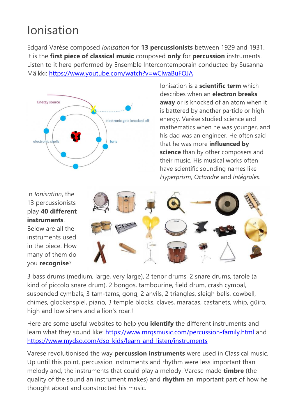 Ionisation Printable Version Download