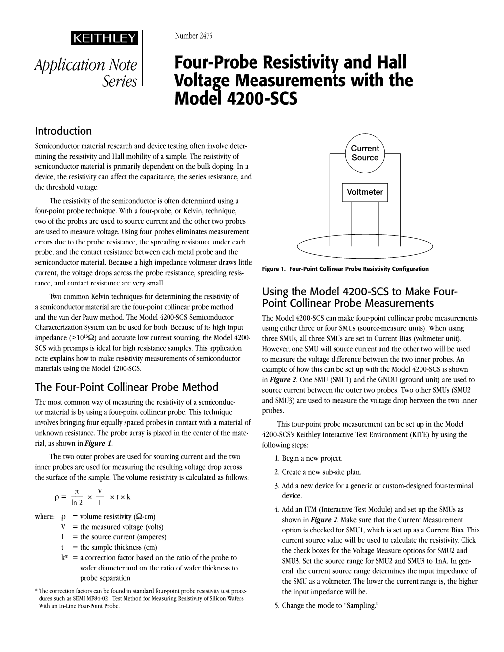 Four-Probe Resistivity and Hall Voltage Measurements with The