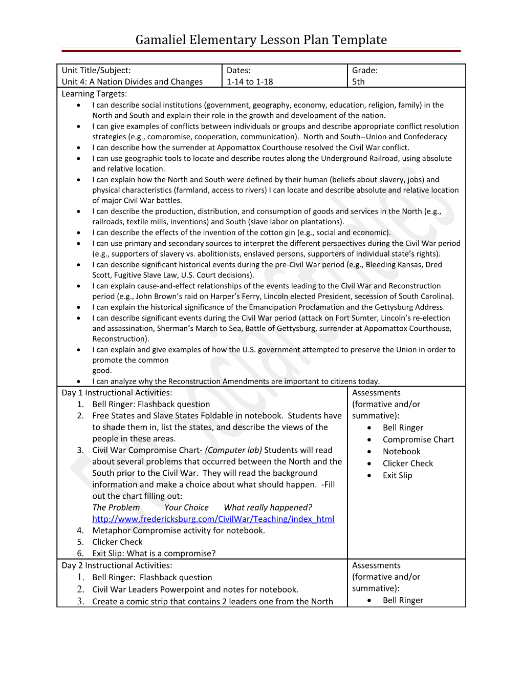 Gamaliel Elementary Lesson Plan Template s1