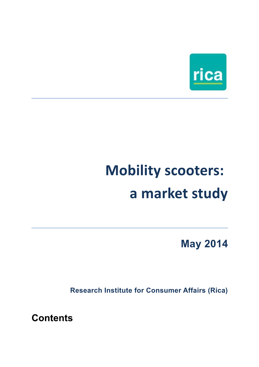 Research Institute for Consumer Affairs (Rica)