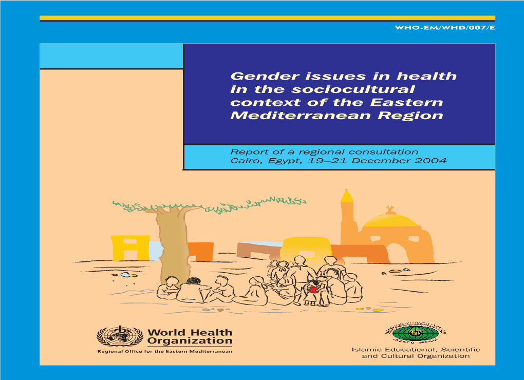 Gender Issues in Health in the Sociocultural Context of the Eastern Mediterranean Region