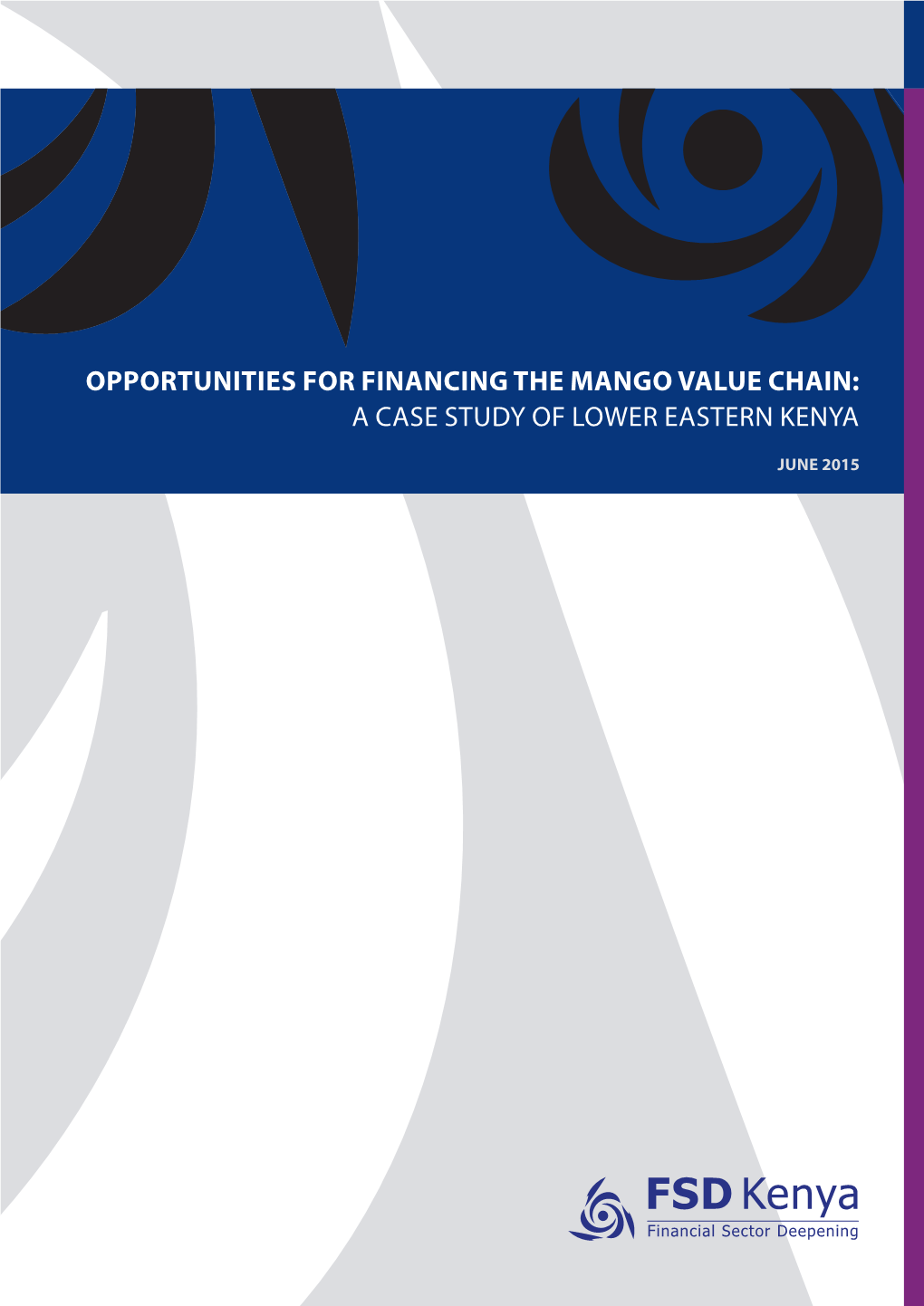 Opportunities for Financing the Mango Value Chain: a Case Study of Lower Eastern Kenya