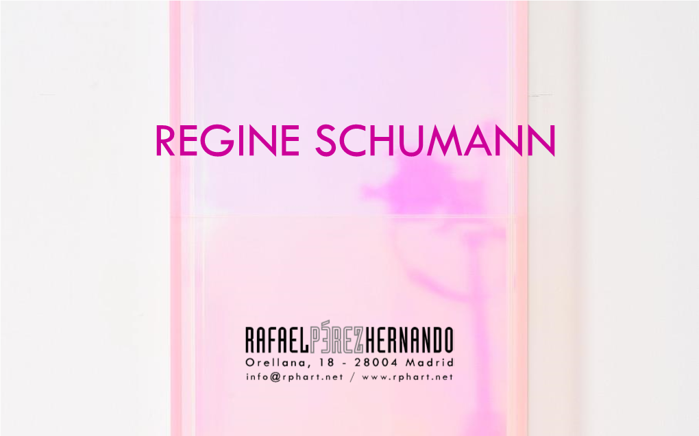 Dossier REGINE SCHUMANN 2019