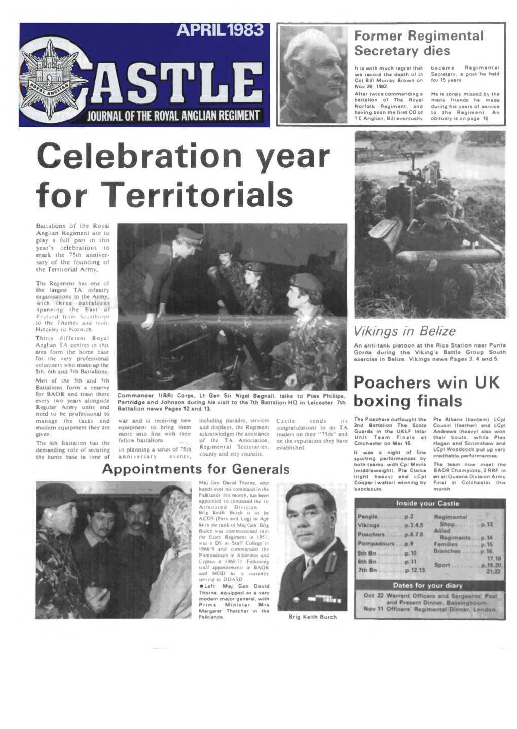 Celebration Year for Territorials