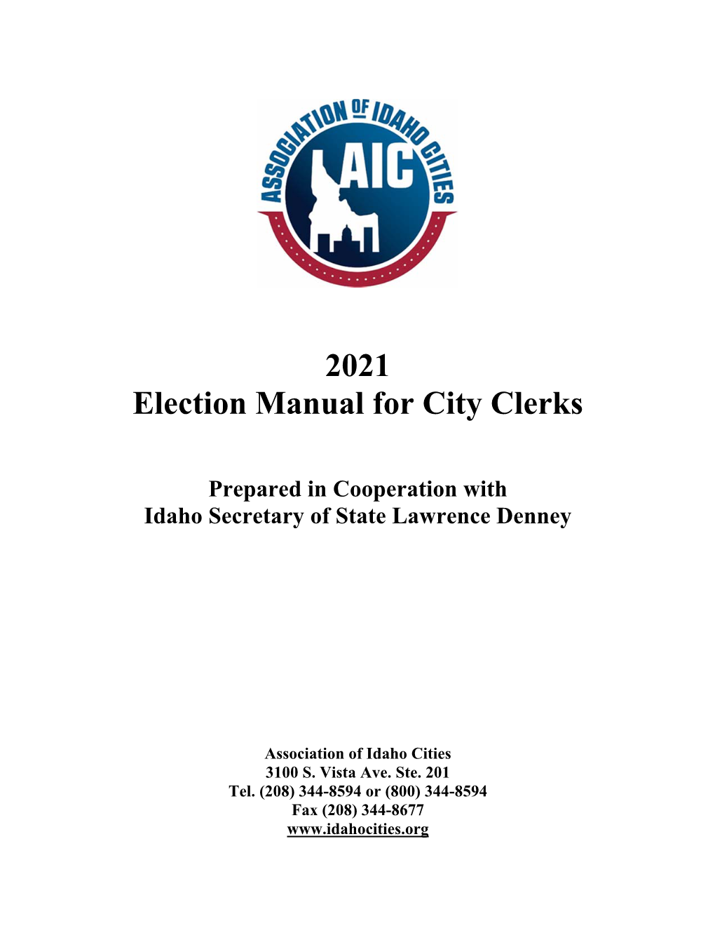 2021 Election Manual for City Clerks