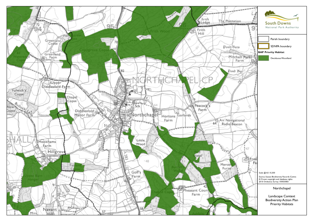 Northchapel Landscape Context Biodiversity Action Plan Priority